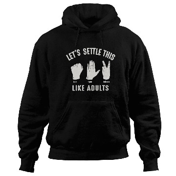 Discover Let's Settle This Like Adults Rock Paper Scissors Hoodies