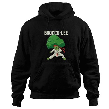 Discover Brocco Lee Broccoli Karate Vegan Vegetarian MMA Hoodies