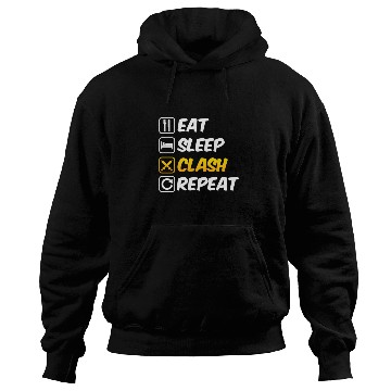 Discover Eat Sleep Clash Repeat Mobile Gaming Clan Hoodies