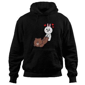Discover Brown bear and Cony Be My Lover Hoodies