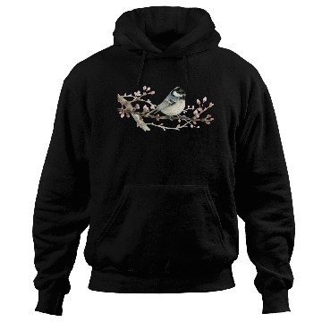 Discover Swamp Tit on A Twig - Garden Birds In Spring Hoodies