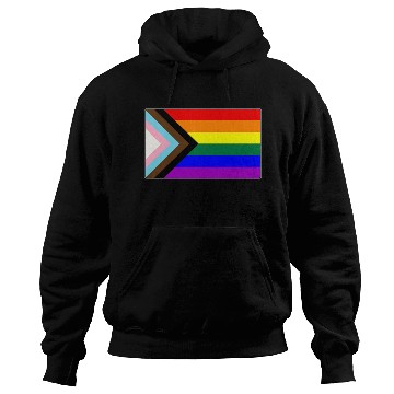 Discover Progress LGBTQ Gay Pride Flag Hoodies