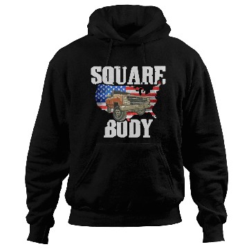 Discover Square Body - American Flag Truck Lovers Hoodies