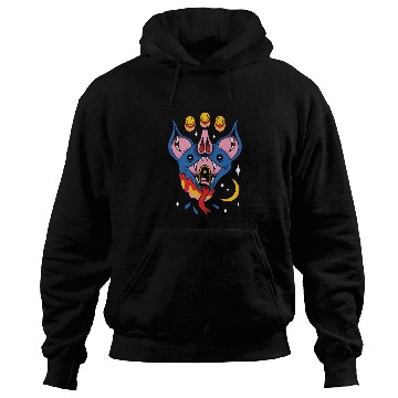 Discover TRIPPY BAT TATTOO SURREAL Hoodies