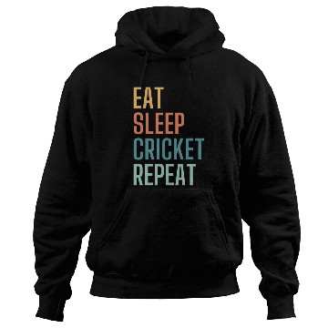 Discover Eat Sleep Cricket Repeat Hoodies