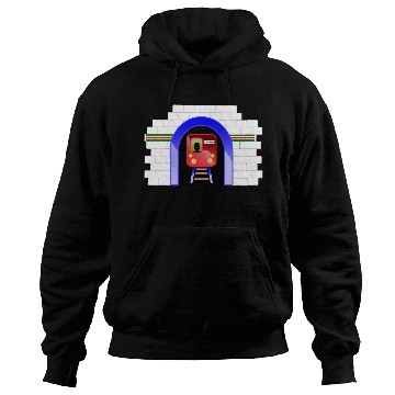 Discover London Underground Railway Tunnel Hoodies