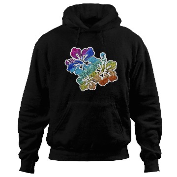 Discover hibiscus glitter Flower Hoodies