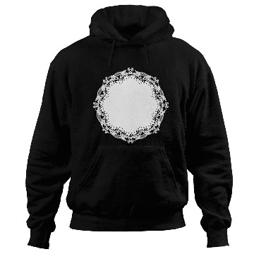 Discover snow-white cake lace as a frame and decoration Hoodies