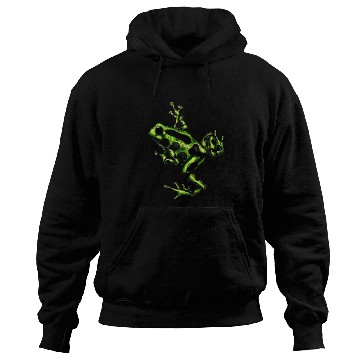 Discover Green poison dart frog Hoodies