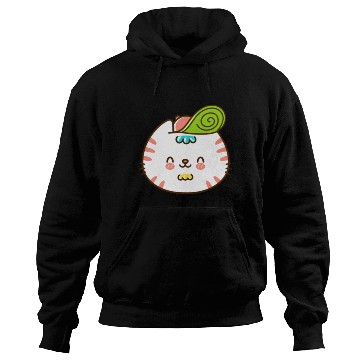 Discover Kawaii Cat Head Smiling Hoodies