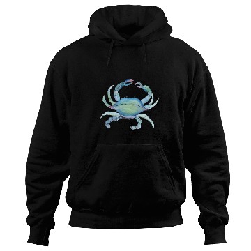 Discover Crab watercolor illustration Hoodies