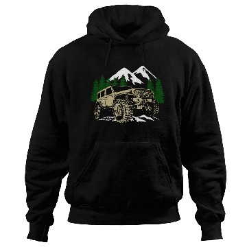 Discover Mountain Jeep 4x4 Offroad Hoodies