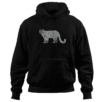Discover Snow Leopard - hand drawn detailed animal design Hoodies