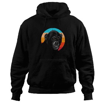 Discover Vintage Chimpanzee Face Gorilla Monkey Lover Hoodies