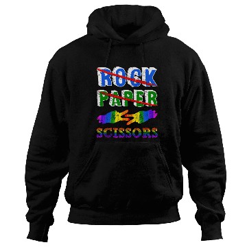 Discover Rock Paper Scissors Lesbian Couple LGBTQ Pride Mon Hoodies