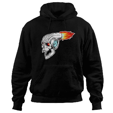 Discover Hell Turbo Power Devil Skull Turbocharger Flames Hoodies