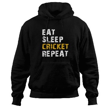 Discover eat sleep cricket Hoodies