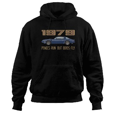 Discover Birds Fly Nocturne Blue w Gold Graphics Hoodies