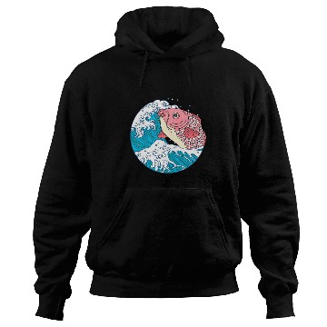 Discover Japanese Koi Fish Great Kanagawa Wave Hoodies