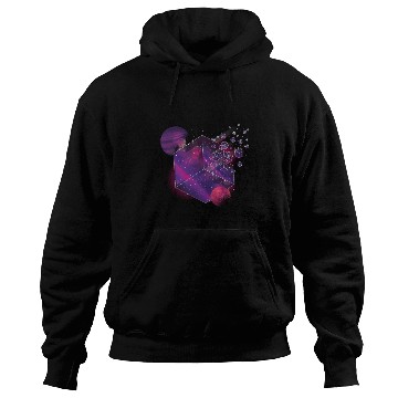 Discover Galaxy Planet Moon Universe Cube Space Hoodies