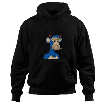 Discover Blue bored monkey Hoodies