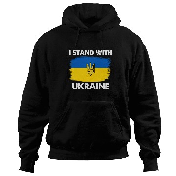 Discover I Stand with Ukraine Ukraine Flag Hoodies