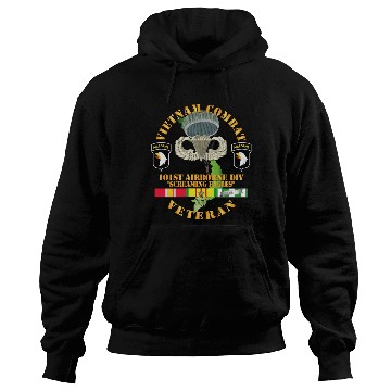 Discover Army Vietnam Combat Veteran w 101st Airborne Div S Hoodies