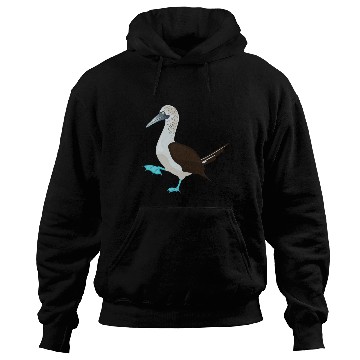 Discover Blue Footed Booby Bird Illustration Hoodies