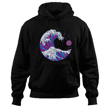 Discover Circular Japanese Bi Wave. Bisexual Pride. Hoodies