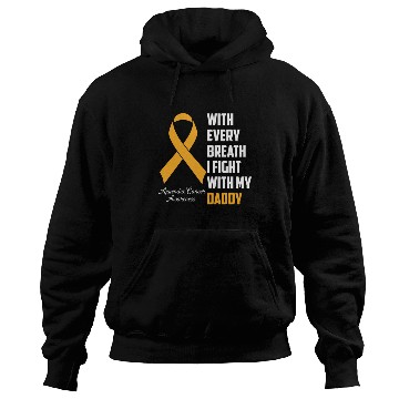 Discover Daddy Appendix Cancer Awareness Amber Ribbon I Fig Hoodies