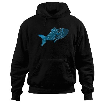 Discover Artsy blue fish Hoodies
