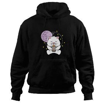 Discover Kawaii Cat Space Pet Lover Gift Hoodies