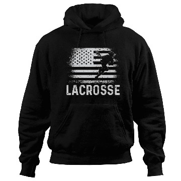 Discover Lacrosse LAX American USA Flag Hoodies