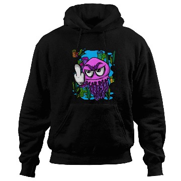 Discover Jelly Fish Middle Finger Jellyfish Hoodies