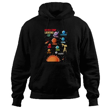 Discover Telescope Solar System Planets Astronomy Lover Hoodies
