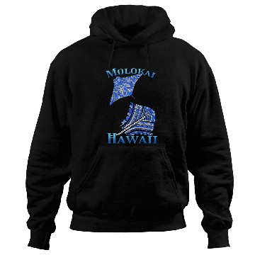 Discover Molokai Vacation Tribal Stingrays Hoodies