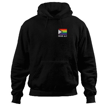 Discover Proud Ally | Pride Month LGBTQ Black Pride Flag Hoodies