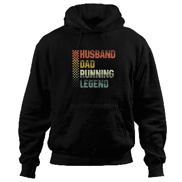 Discover Husband Dad Running Legend Runner Marathon Trail Hoodies