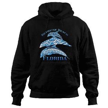 Discover Bethune Beach Florida Vacation Tribal Dolphins Hoodies