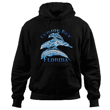 Discover Cudjoe Key Florida Vacation Tribal Dolphins Hoodies