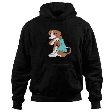 Discover I Love Dad Beagle Hoodies