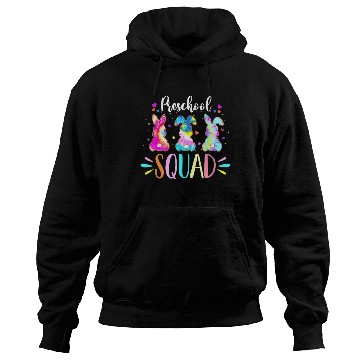 Discover Cute Bunnies Preschool Teacher Squad Easter Day Hoodies