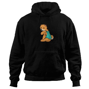 Discover I Love Dad Pomeranian Hoodies