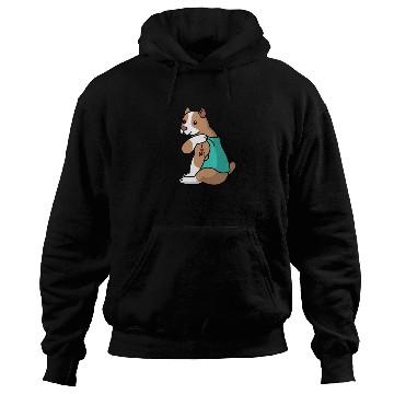 Discover I Love Dad Pit Bull Hoodies