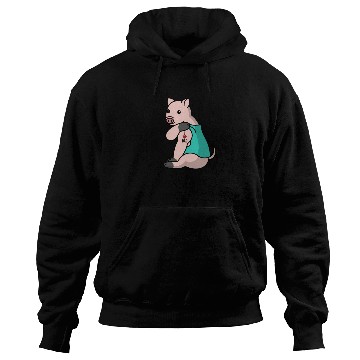 Discover I Love Dad Mini Pig Hoodies
