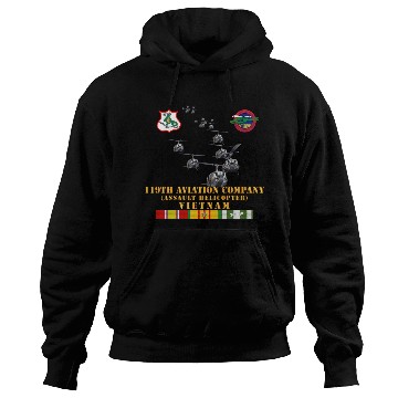 Discover Army 119th Aviation Company Assault Helicopter w S Hoodies