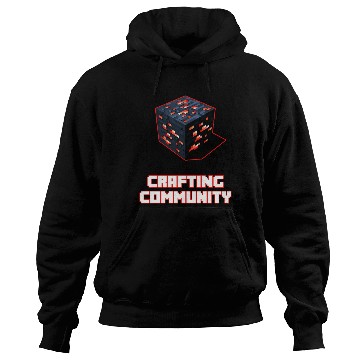 Discover Crafting Community white & red Hoodies