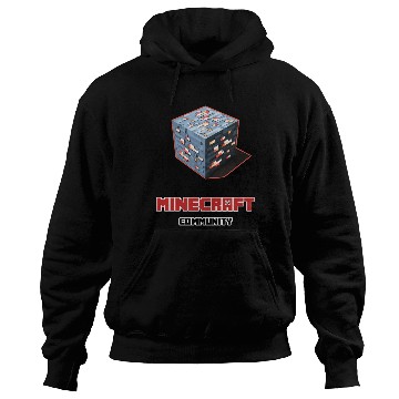 Discover Cube red ore dark - Community Hoodies
