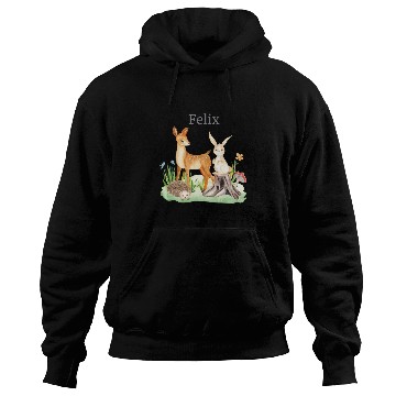 Discover Waldtier Waldtier Reh Hase Hedgehog Flower Name Hoodies