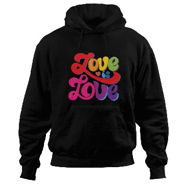 Discover love is love romantic design. Hoodies